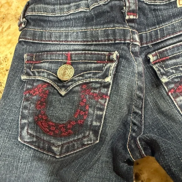 True Religion Blue- Kids Washed Jeans - Picture 4 of 7